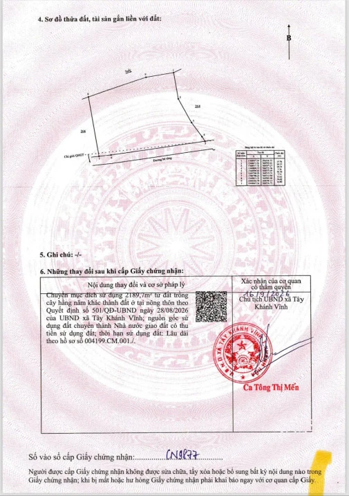 Đất bán tại thị trấn Khánh Vĩnh, 4,7 tỷ, 2253m2, pháp lý đầy đủ - Ảnh thu nhỏ 5