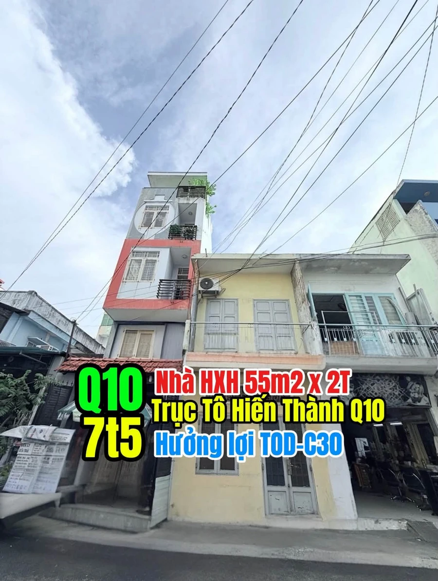 Bán nhà phố Q10, 55m2, 7,5 tỷ, gần Vạn Hạnh Mall - Ảnh 1