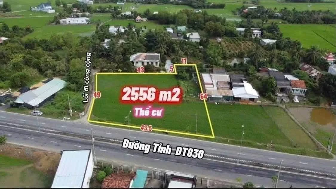 Bán đất mặt tiền Tỉnh Lộ 830, 2556m² Tây Ninh - Ảnh thu nhỏ 2