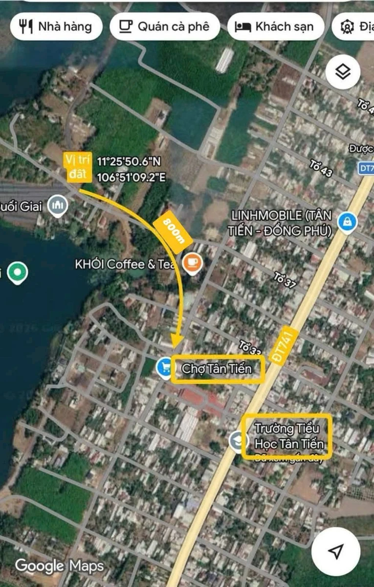 Bán đất 310m² có 100m² thổ cư Đồng Phú Bình Phước - Ảnh thu nhỏ 3