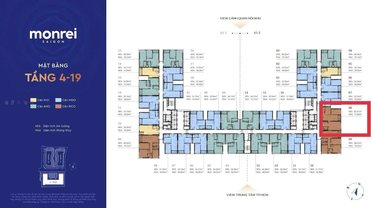 Căn hộ 3PN 87m² Monrei Saigon - View công viên Hyde Park Bình Dương - Ảnh thu nhỏ 5