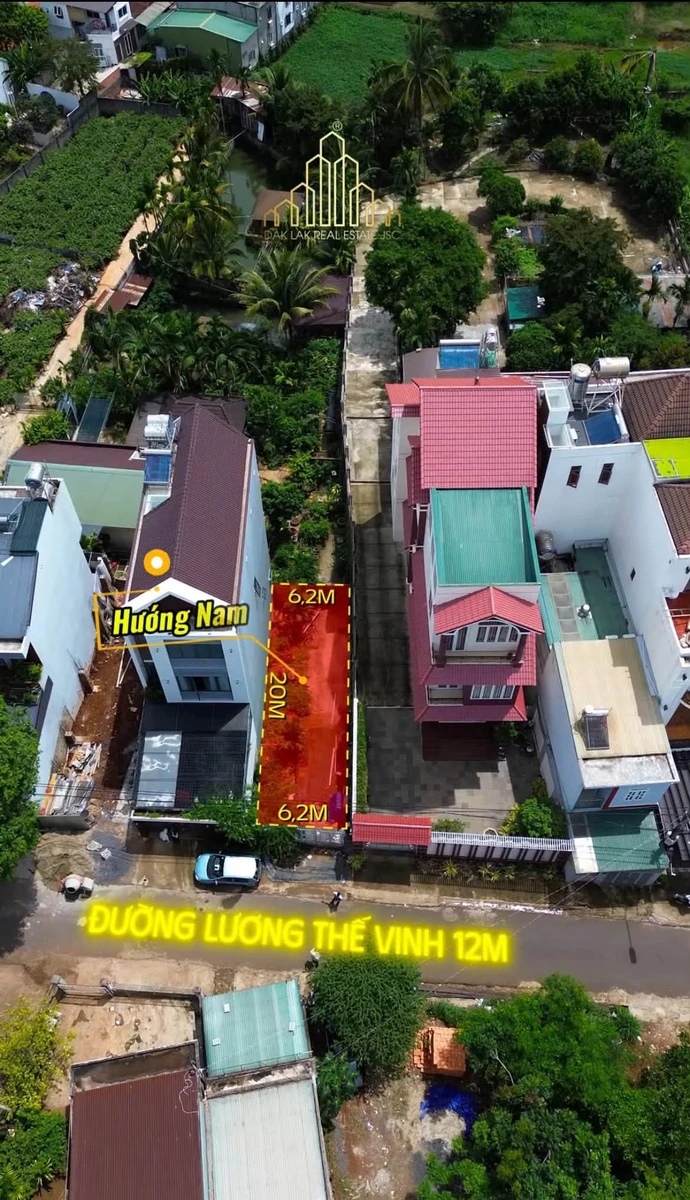 Bán đất mặt tiền kinh doanh đường Lương Thế Vinh, 6,2x20m, gần Ecopalace, Buôn Ma Thuột - Ảnh thu nhỏ 3