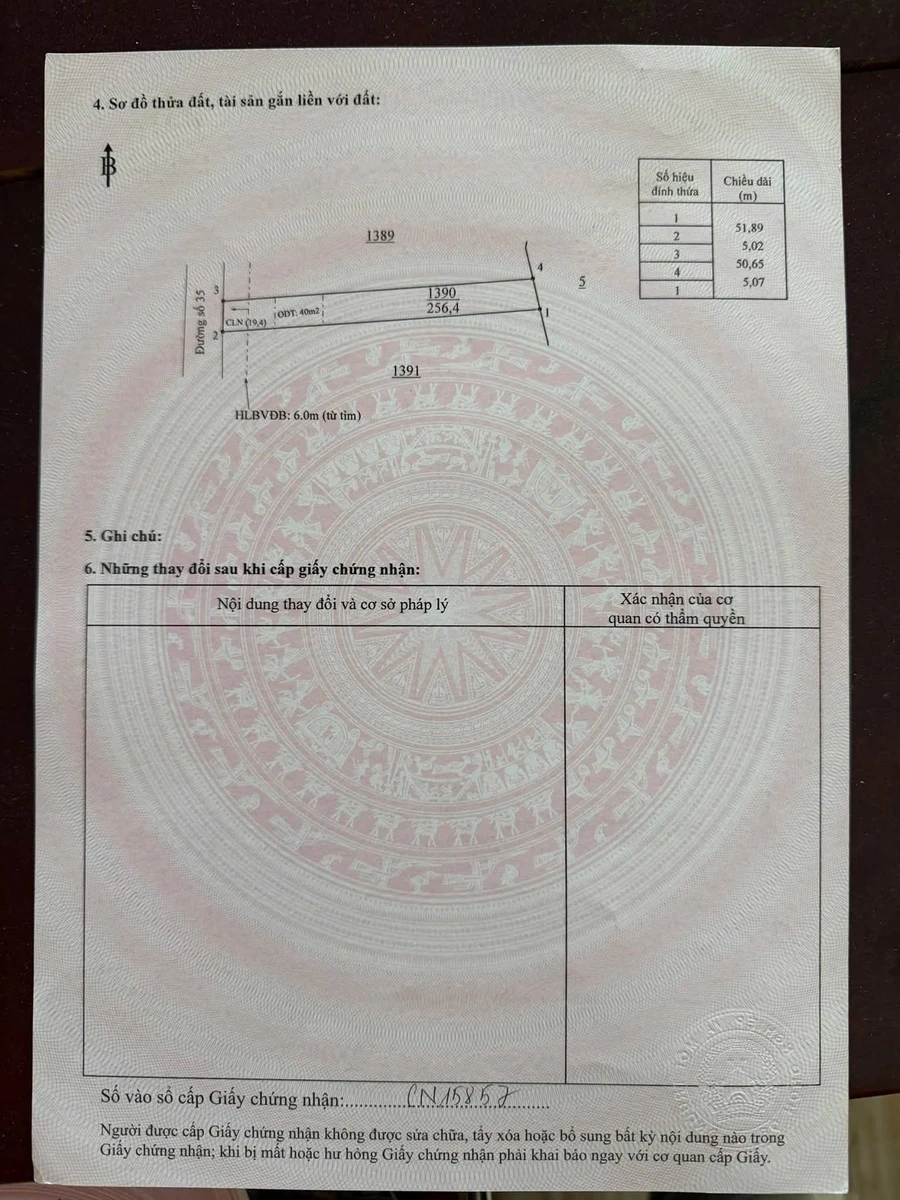Bán đất mặt tiền 5x50m gần KCN Becamex, Bình Dương, giá 400 triệu - Ảnh thu nhỏ 4