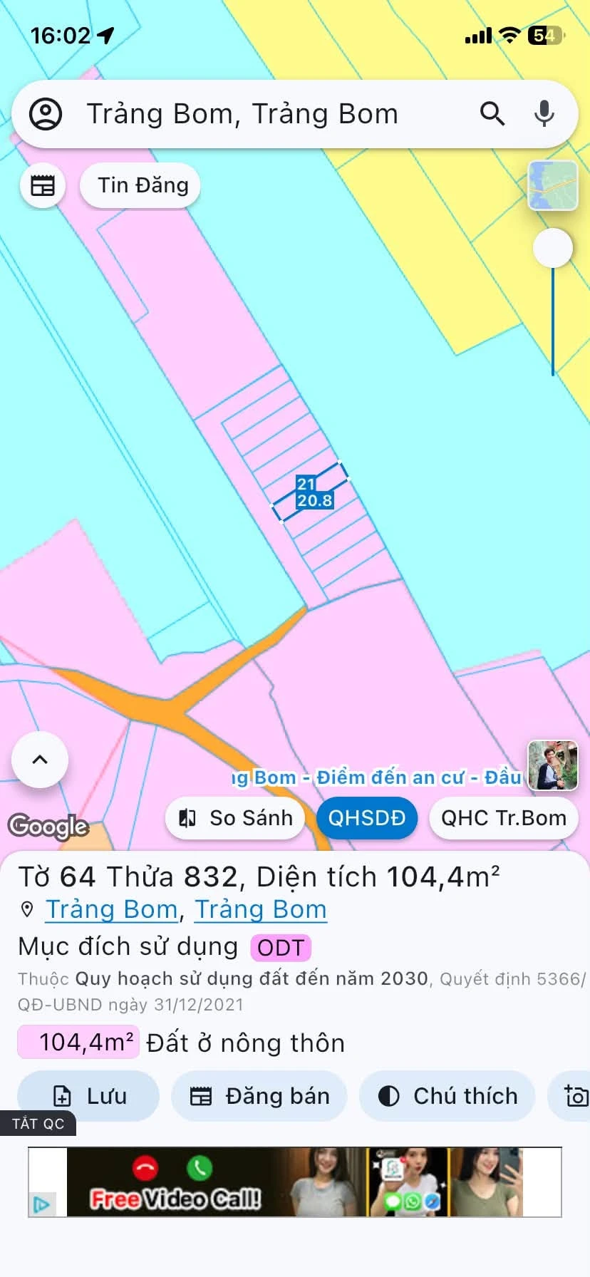 Bán đất thổ cư 100m² Trảng Bom giá 500tr+ - Ảnh 1