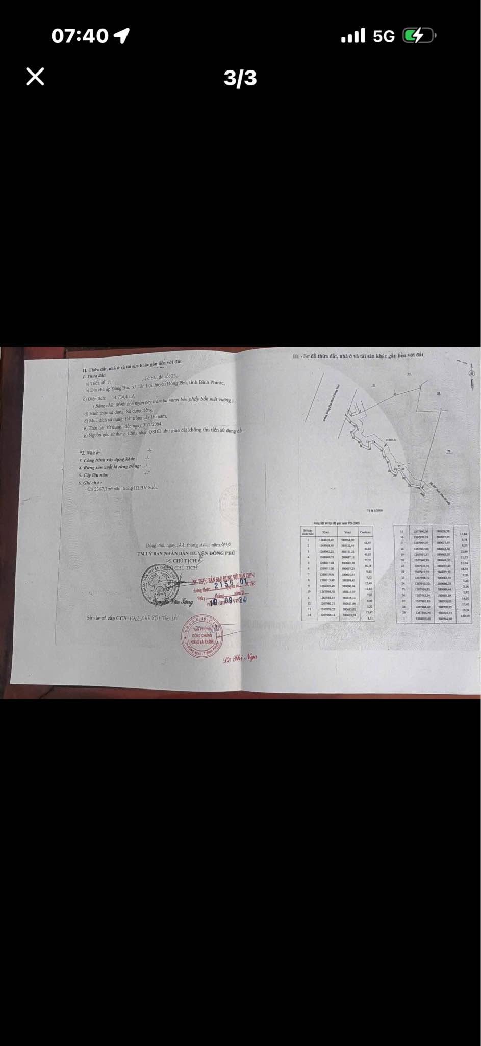 Bán đất 1,4 ha mặt tiền đường 65, Đồng Phú, Bình Phước - Ảnh thu nhỏ 3