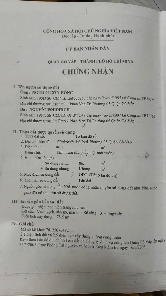 Bán nhà cấp 4 hẻm xe hơi Phan Văn Trị, Phường 5, Gò Vấp, 90m2, giá 10,5 tỷ - Ảnh 1