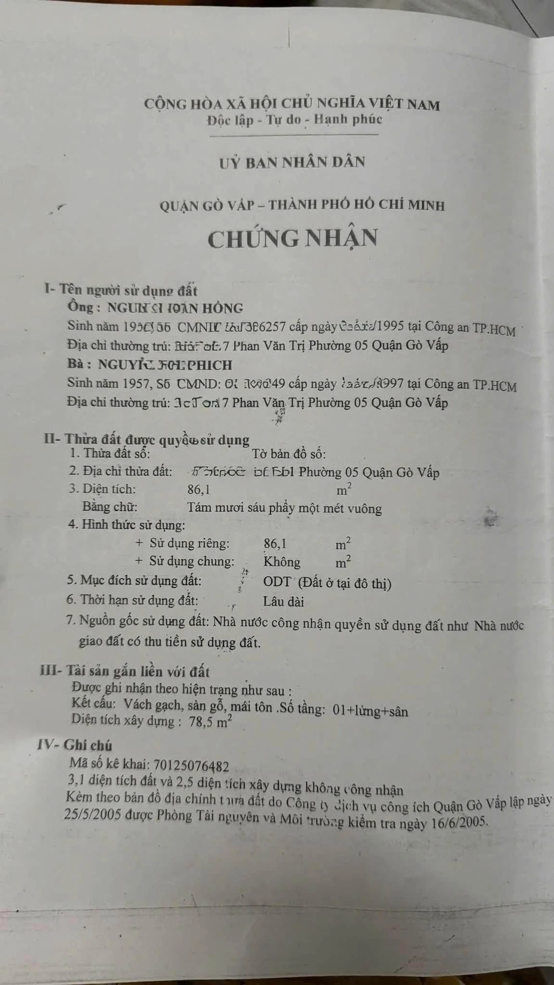 Bán nhà cấp 4 hẻm xe hơi Phan Văn Trị, Phường 5, Gò Vấp, 90m2, giá 10,5 tỷ - Ảnh 1