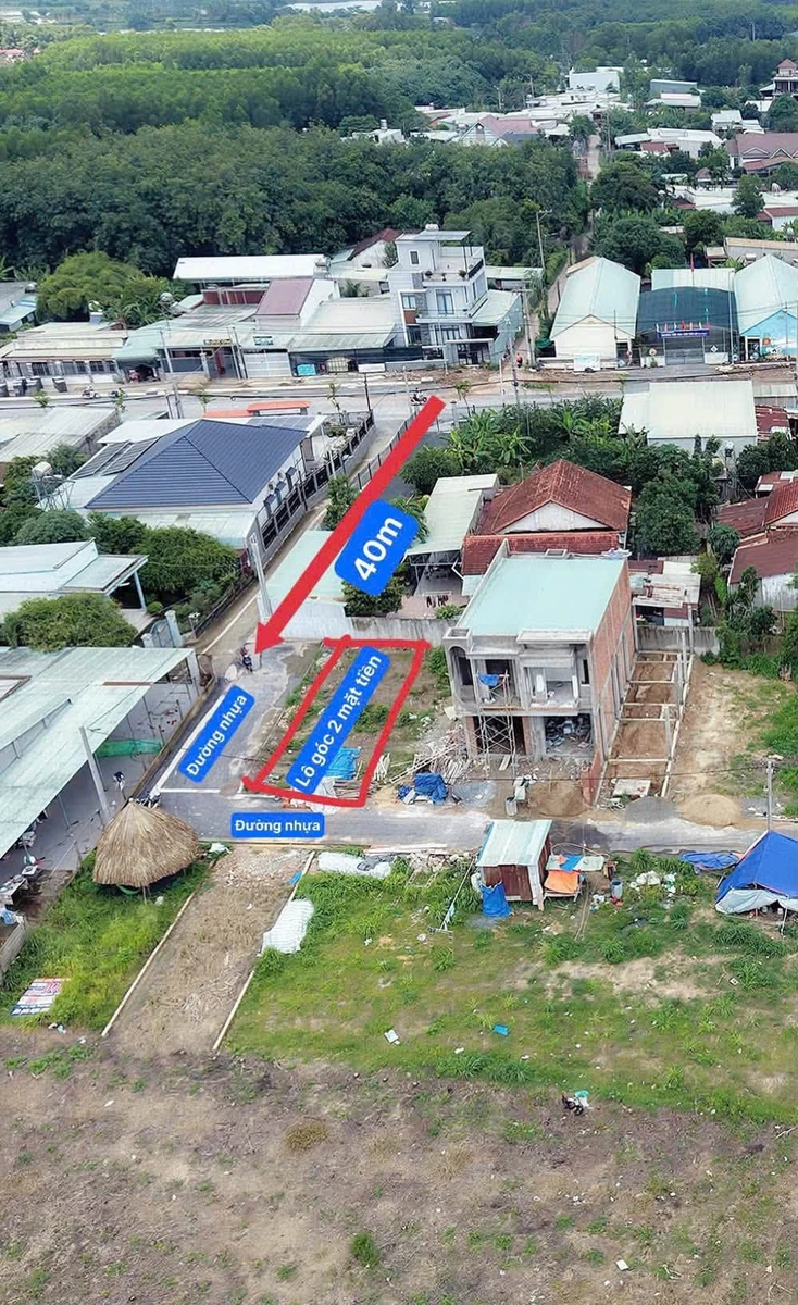 Bán lô đất góc 2 mặt tiền 100m2 sổ riêng thổ cư gần chợ Thạnh Phú, Tân Triều - Ảnh thu nhỏ 4
