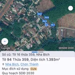 Bán nền đất 1.392m2 mặt tiền đường số 30 Nha Bích giá 900 triệu - Ảnh thu nhỏ 3