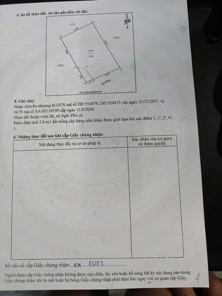 Bán đất Nghi Phú 53.6m2 mặt tiền 5.9m, 2 tỷ - Ảnh thu nhỏ 5