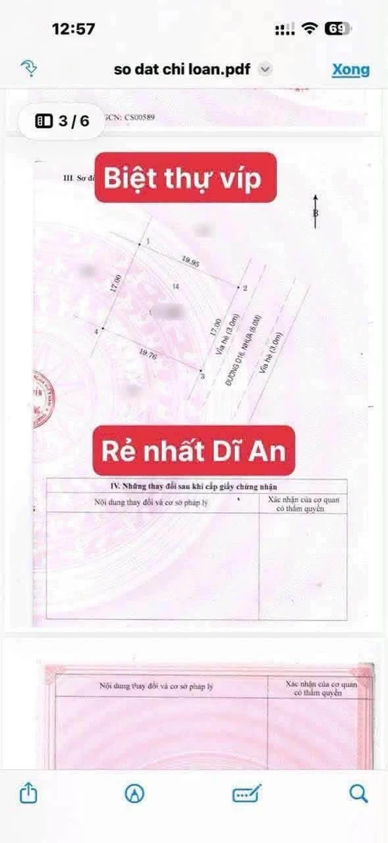 Bán biệt thự tân cổ điển 340,8m² Dĩ An, Bình Dương, 15 tỷ - Ảnh 1