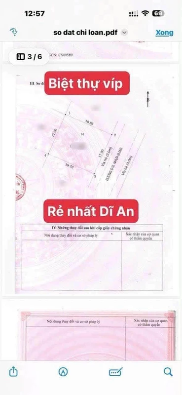 Bán biệt thự tân cổ điển 340,8m² Dĩ An, Bình Dương, 15 tỷ