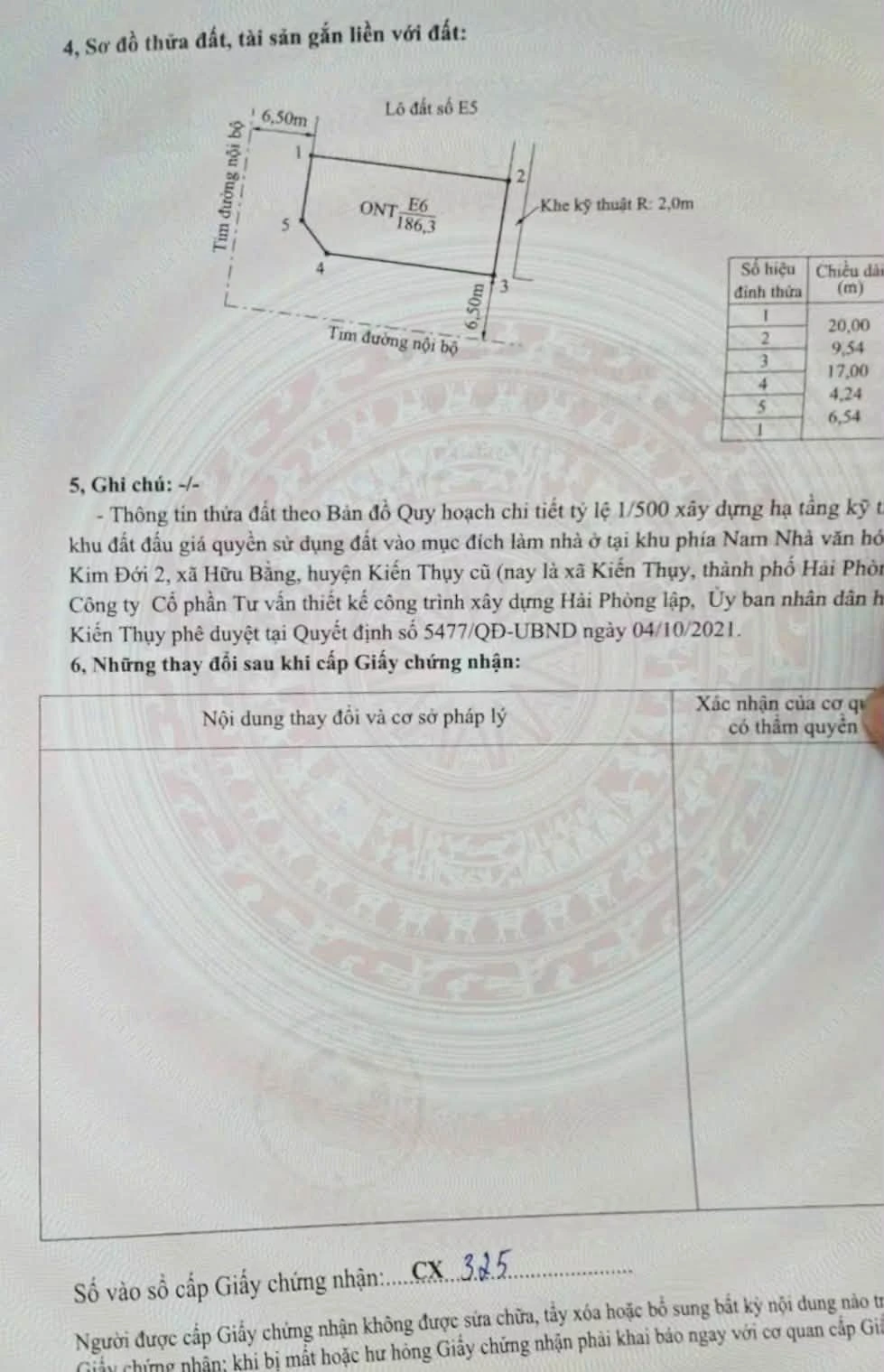 Bán lô góc 186,3m2 tại Kiến Thụy, Hải Phòng, giá 4 tỷ - Ảnh 1