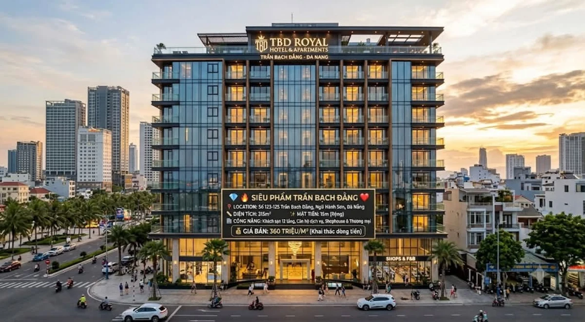 Bán đất mặt tiền 15m Trần Bạch Đằng Đà Nẵng 315m² - Ảnh 1