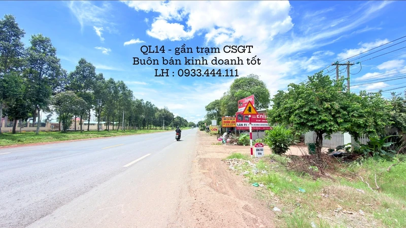 Bán đất mặt tiền QL14 Đồng Tâm 1045m² - 1 tỷ 8