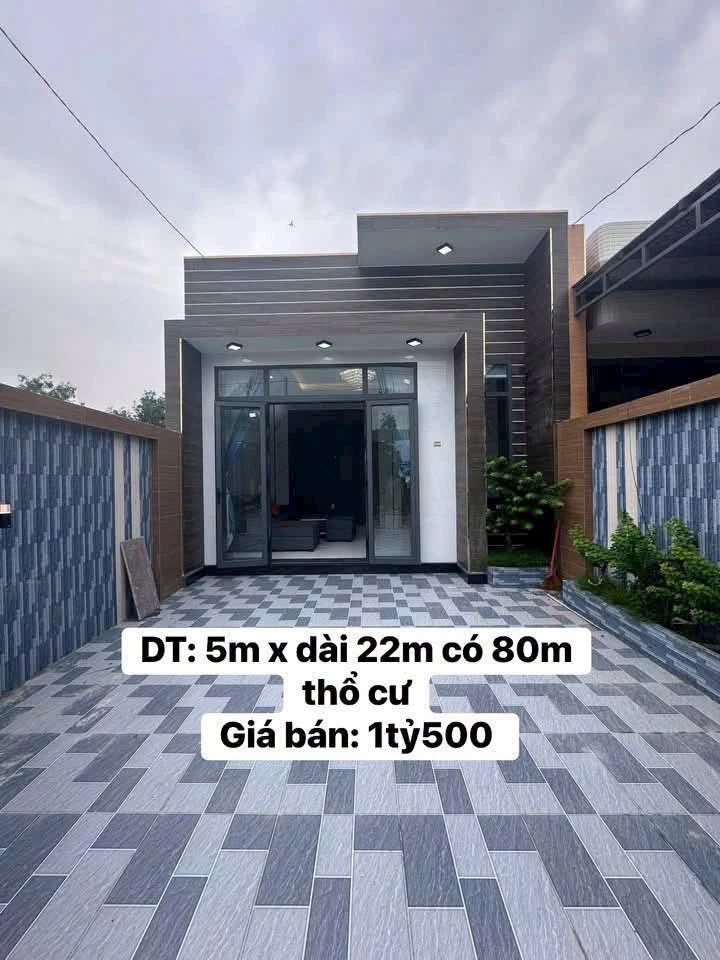 Bán nhà mặt tiền đường nhựa 5x22m, 2 phòng ngủ, Long Mỹ, Xã Phước Hải - Ảnh thu nhỏ 2