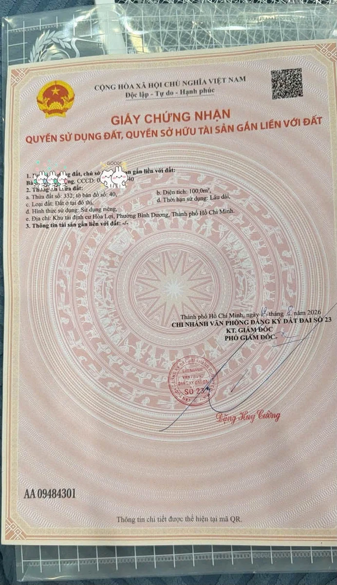 Bán đất thổ cư 100m2 đường D17 khu TĐC Hòa Lợi, Thành phố mới Bình Dương giá 2,5 tỷ - Ảnh thu nhỏ 5
