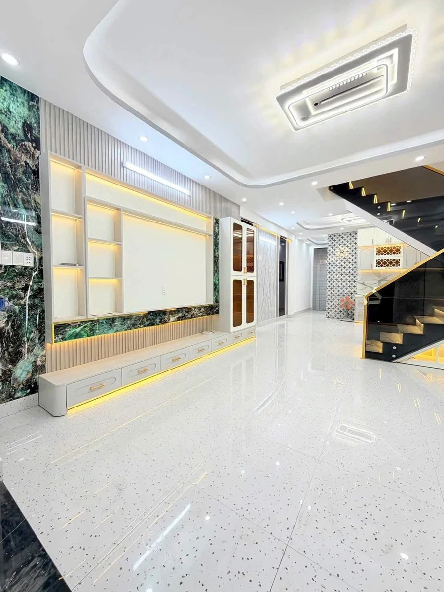 Bán nhà hẻm 1 trệt 1 lầu 5x15m 3PN giá 5,9 tỷ Huỳnh Tấn Phát, Nhà Bè - Ảnh thu nhỏ 4
