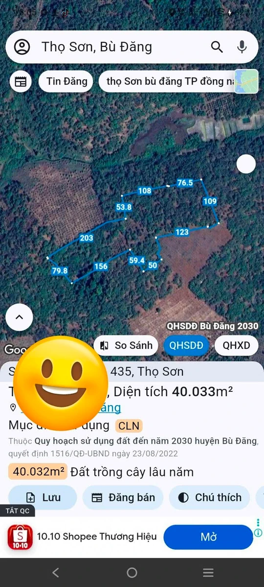 Bán đất Thọ Sơn 4 héc (4.000m²), giá 1 tỷ 3 - Ảnh 1