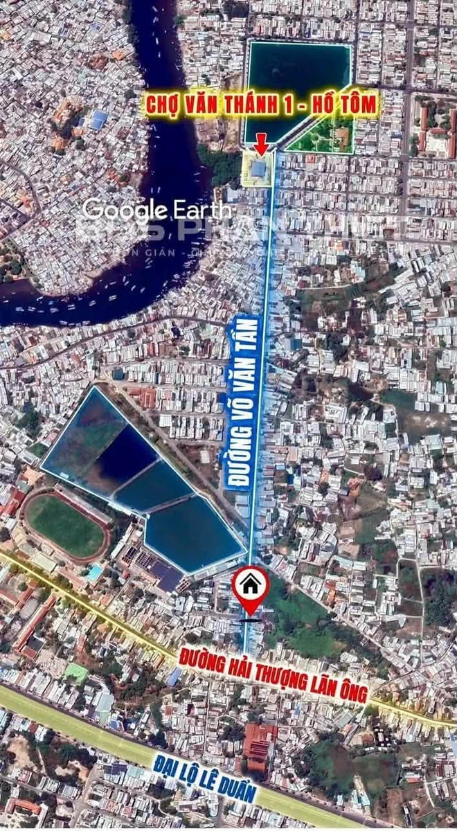 Bán đất tặng nhà mặt tiền Võ Văn Tần, Phan Thiết, 98.6m2 - Ảnh 1
