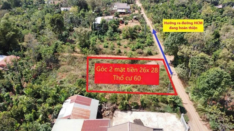 Bán đất góc 2 mặt tiền Ea Tiêu 728m² - 1 tỷ 579