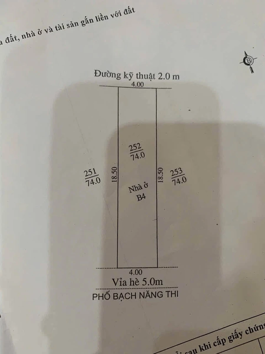 Bán nhà 4 tầng mặt phố Bạch Năng Thi, Hải Dương, 74m2 - Ảnh 1