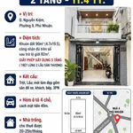 Bán nhà 2 tầng 90m² Nguyễn Kiệm, Phú Nhuận, 11.4 tỷ - Ảnh thu nhỏ 1