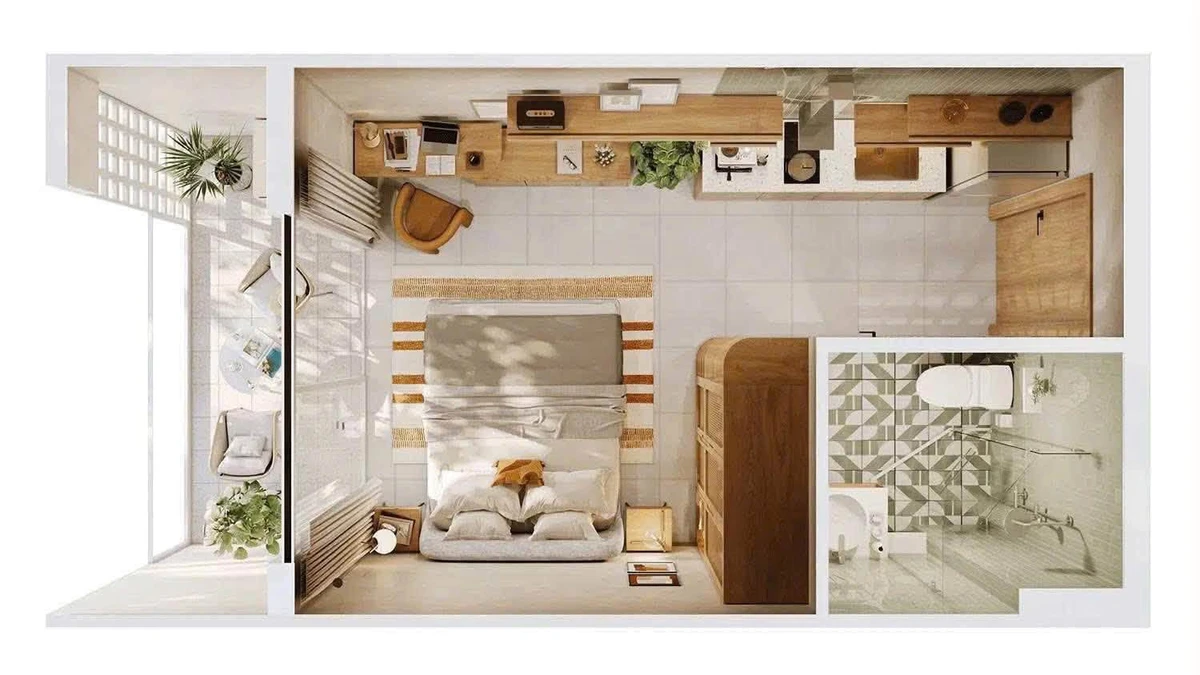 Bán studio view biển Libera Nha Trang 26.6m² 2 tỷ - Ảnh thu nhỏ 2