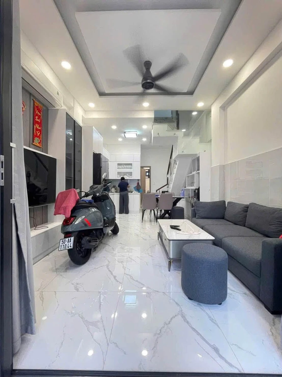 Bán nhà 3 tầng BTCT 4PN 4WC hẻm 5m đường Âu Dương Lân, Quận 8 giá 7 tỷ - Ảnh thu nhỏ 4