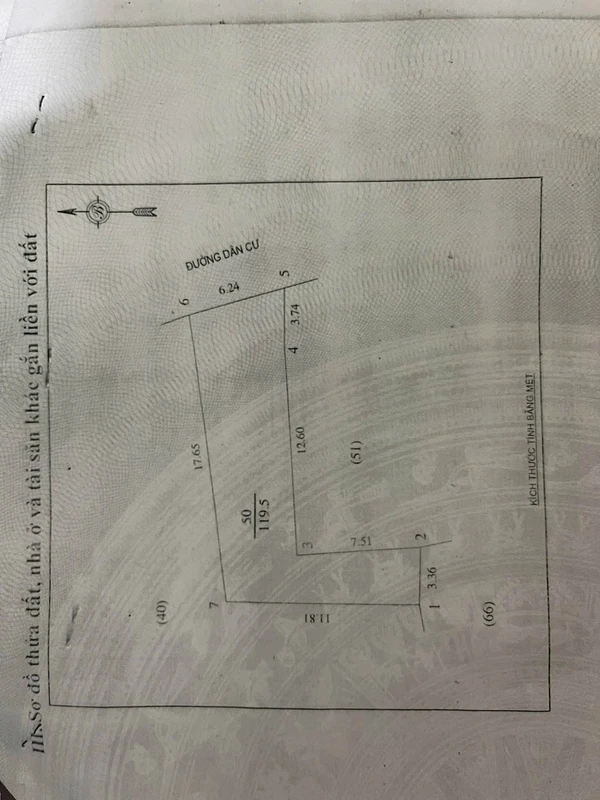 Bán đất kèm nhà cấp 4, 119,5m2 ở Phường Thành Vinh, Nghệ An, 3,2 tỷ
