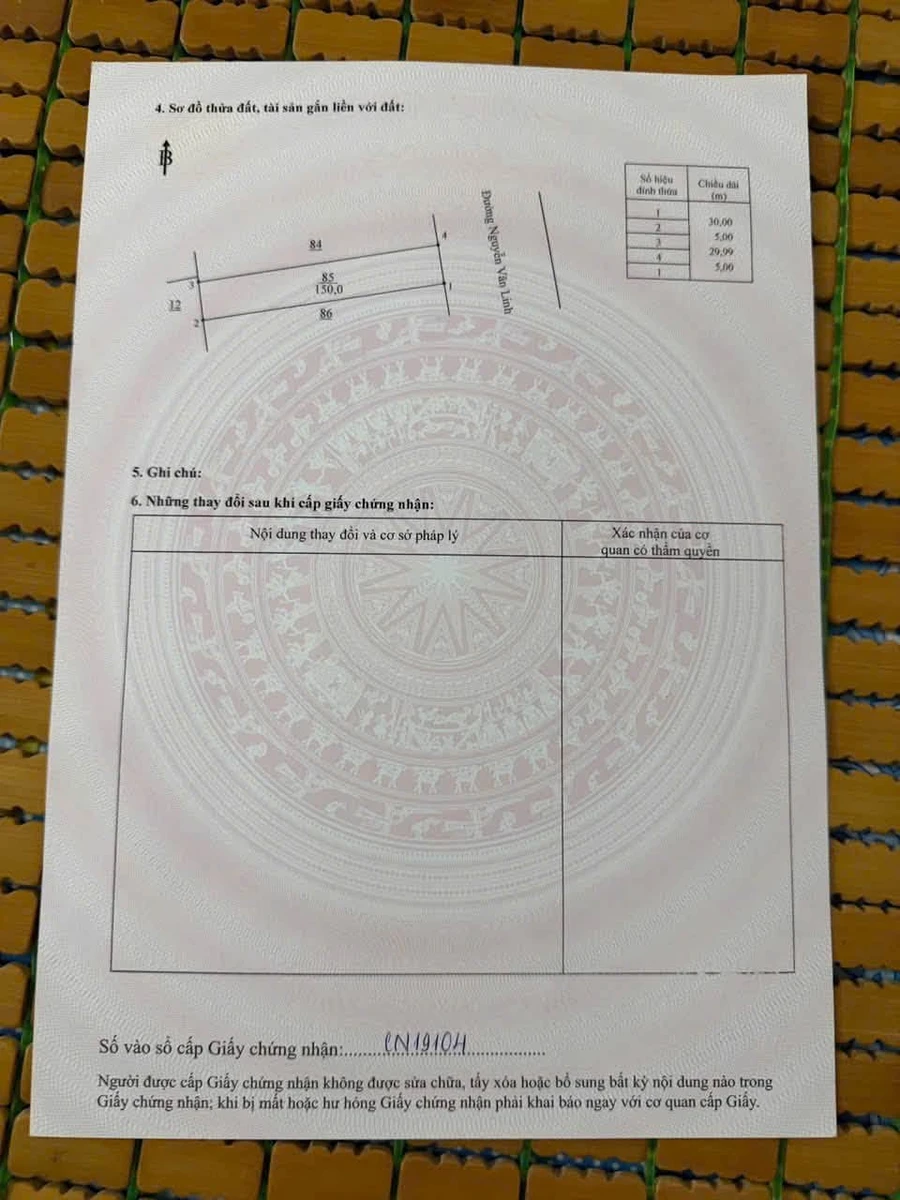 Bán 2 lô đất Nguyễn Văn Linh Chơn Thành Đồng Nai 300m2 - Ảnh thu nhỏ 3