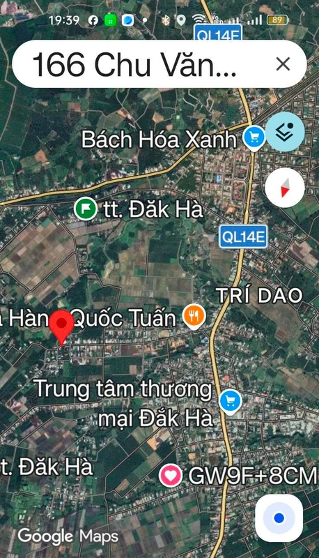 Bán đất 18x40m full thổ cư mặt đường Chu Văn An, Đắk Hà