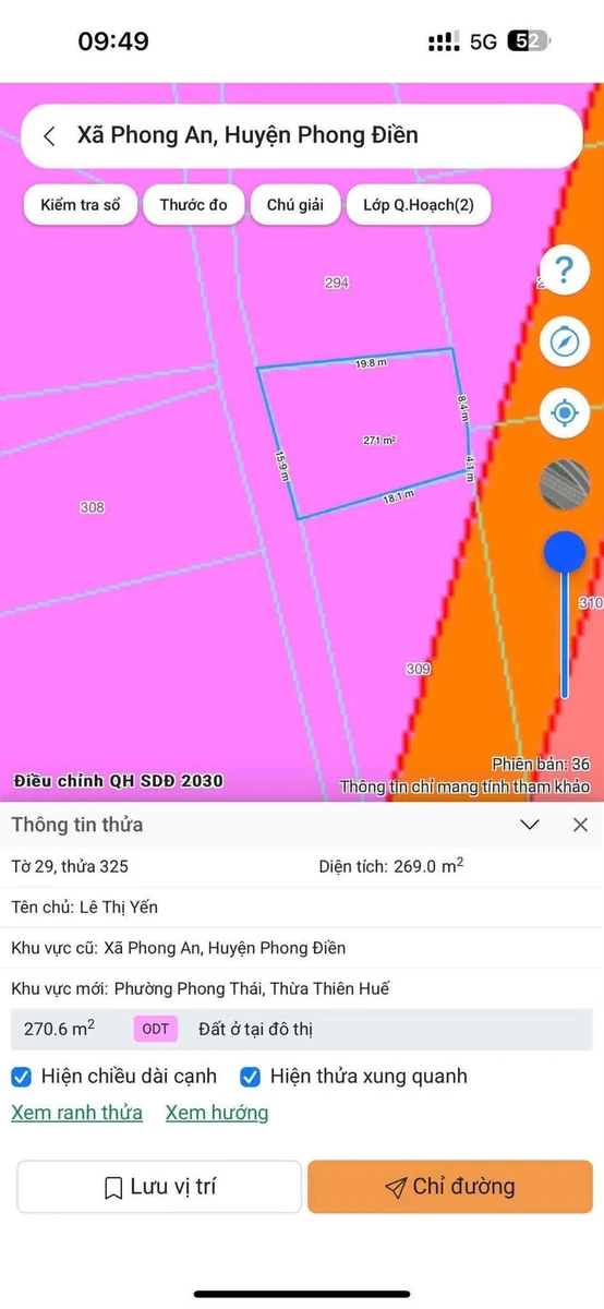 Bán đất trồng cây 271m² Phong Thái Huế 75 triệu - Ảnh thu nhỏ 2
