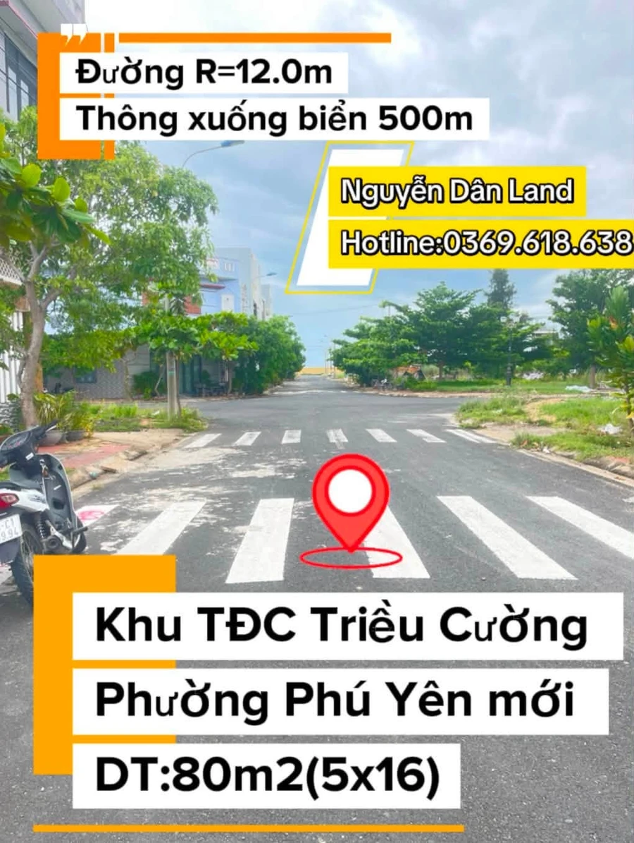 Bán lô đất 80m2 khu TĐC Triều Cường, Phường Phú Yên, Đắk Lắk giá 1,6 tỷ - Ảnh 1
