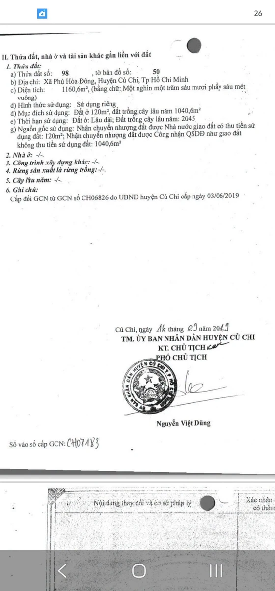 Bán lô đất mặt đường Phú Hòa Đông Củ Chi 1175m2 - Ảnh thu nhỏ 2