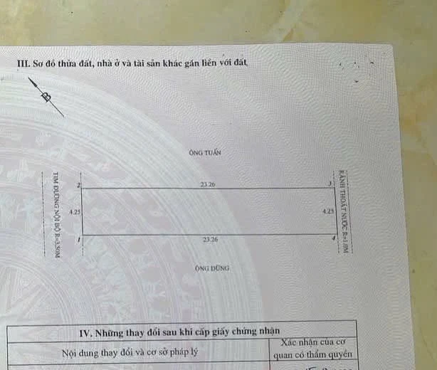 Bán đất ngõ Thiên Lôi, Vĩnh Niệm, 98.9m², 4.2 tỷ