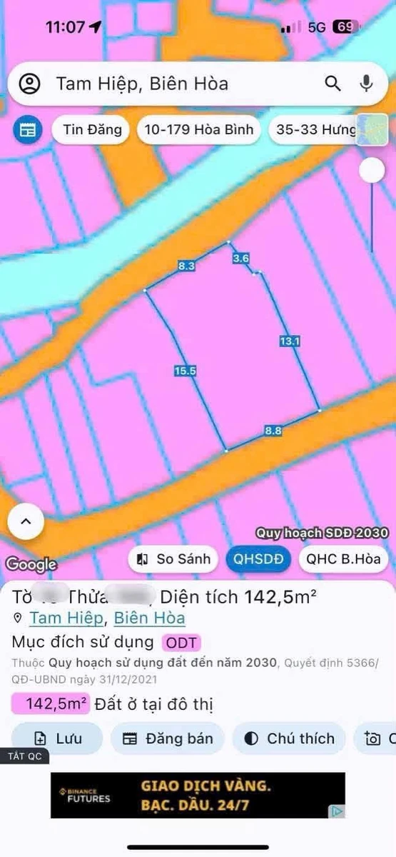 Bán lô đất 2 mặt tiền 142.5m² Tạm Hiệp, Bình Chánh - Ảnh thu nhỏ 3