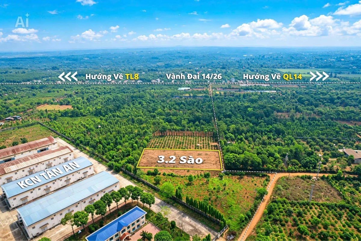 Bán 3,2 sào đất trống phường Tân An, hẻm cấp 1 vành đai QL14 và QL26, giá 4 tỷ - Ảnh thu nhỏ 3