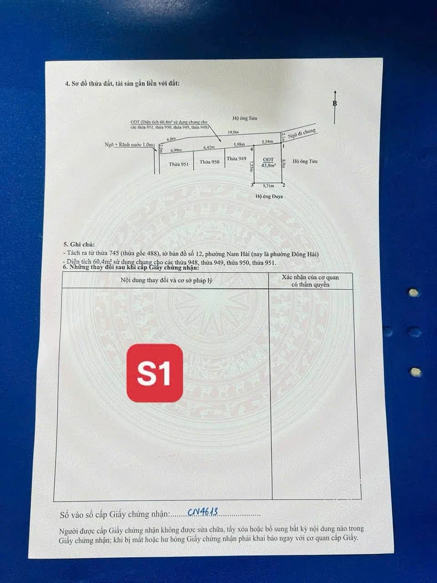 Bán đất Đông Phong Hải Phòng 43,6m² từ 1 tỷ - Ảnh thu nhỏ 4