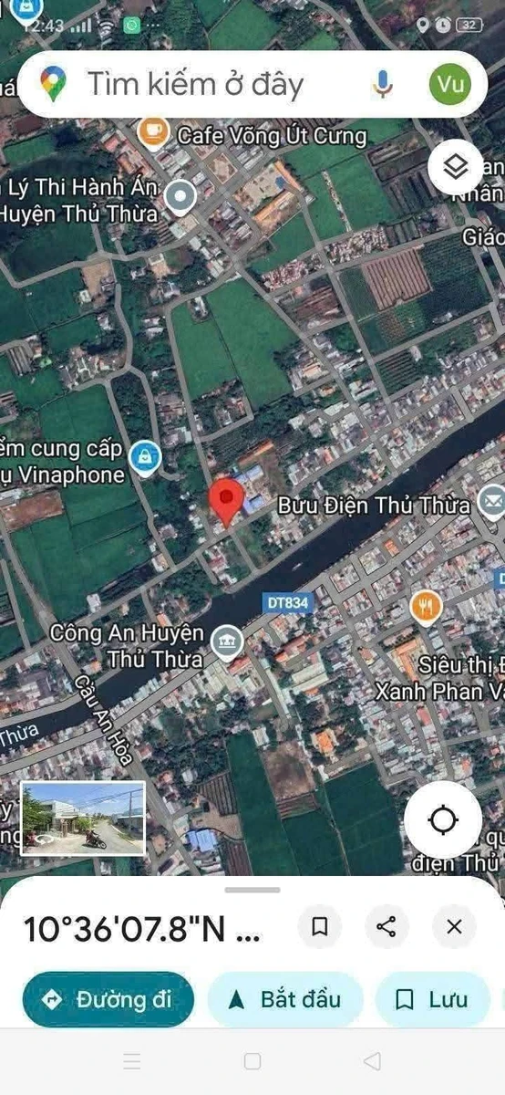 Bán nền đất 135m2 giá 900 triệu tại Thủ Thừa, Tây Ninh - Ảnh 1
