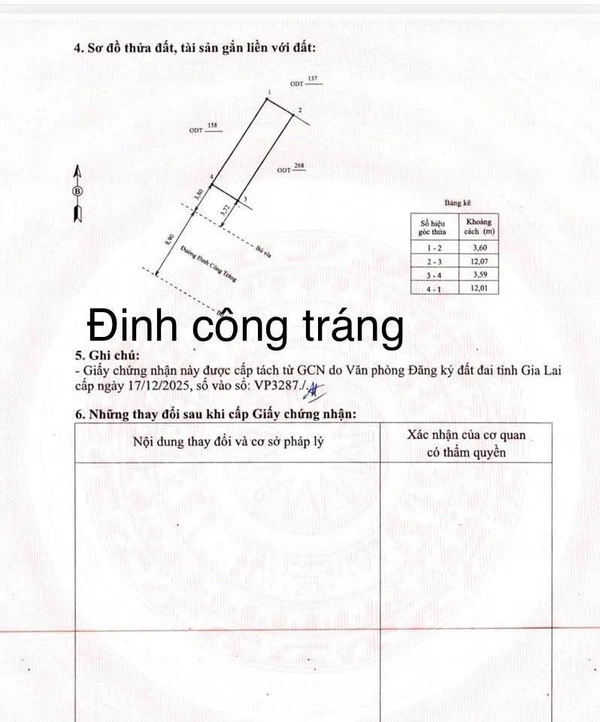 Bán đất mặt tiền đường Đinh Công Tráng, Quy Nhơn, 43m², giá 4,5 tỷ