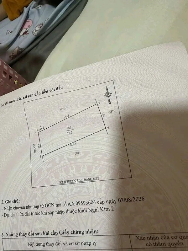 Bán đất 78m2 nở hậu, đường 4,5m, giá khoảng 1,3 tỷ tại Phường Vinh Hưng, Nghệ An