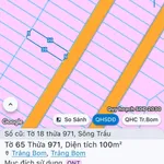 Bán đất Trảng Bom, Bình Dương 5x20m 500 triệu - Ảnh thu nhỏ 1