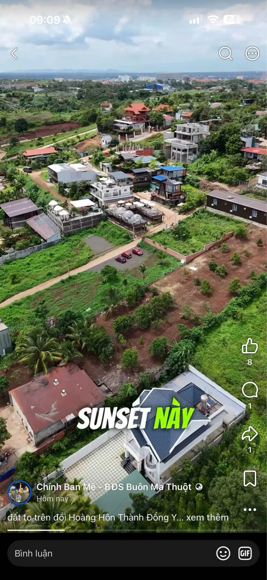 Bán đất view đồi hoàng hôn 630m² Buôn Ma Thuột 4,5 tỷ - Ảnh 1