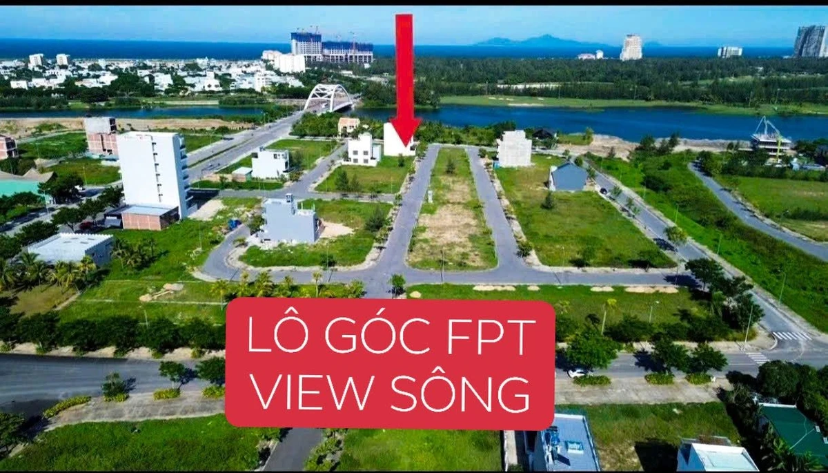 Bán lô góc FPT Đà Nẵng view sông 222m², 12.5 tỷ - Ảnh 1