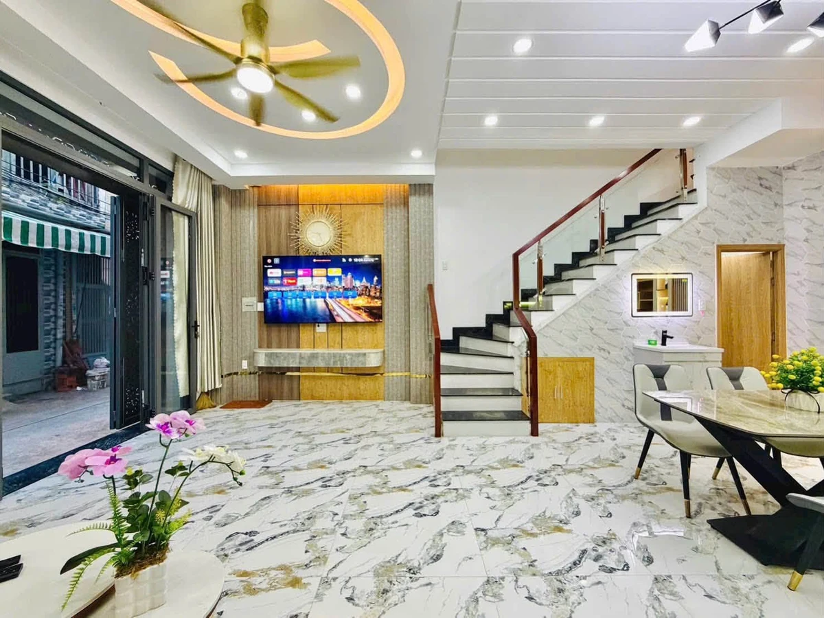 Bán nhà 1 trệt 3 lầu full nội thất 41,5m² Đường Số 3, Thông Tây Hội, Gò Vấp - Ảnh thu nhỏ 2