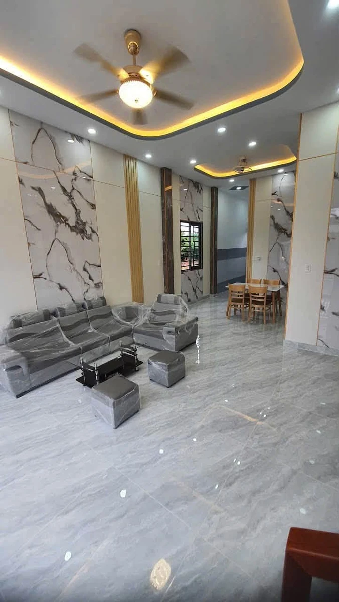 Bán nhà mới xây 1 trệt 1 lầu mặt tiền đường Nguyễn Văn Thậm, 108m2, 3PN, giá 2 tỷ - Ảnh thu nhỏ 2