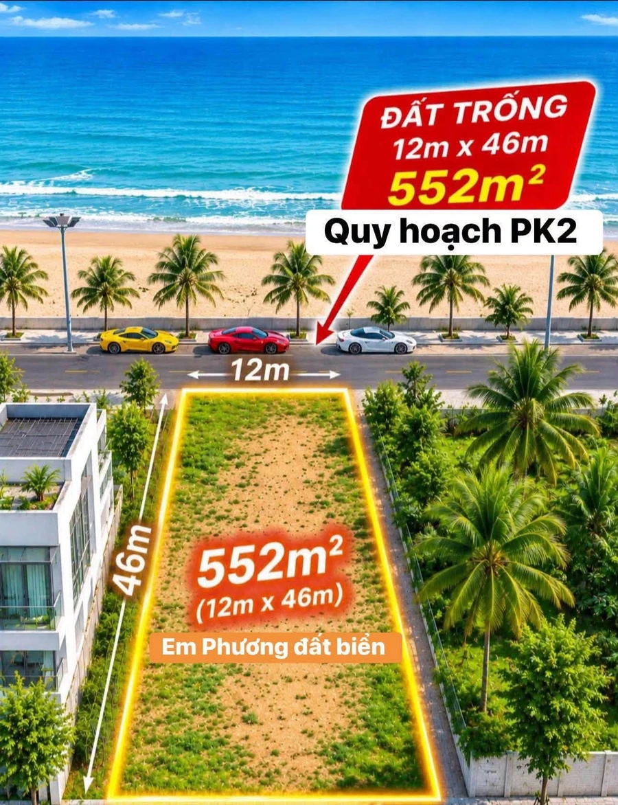 Bán đất mặt biển Hoà Thắng Mũi Né 500m2 giá 3 tỷ - Ảnh thu nhỏ 2