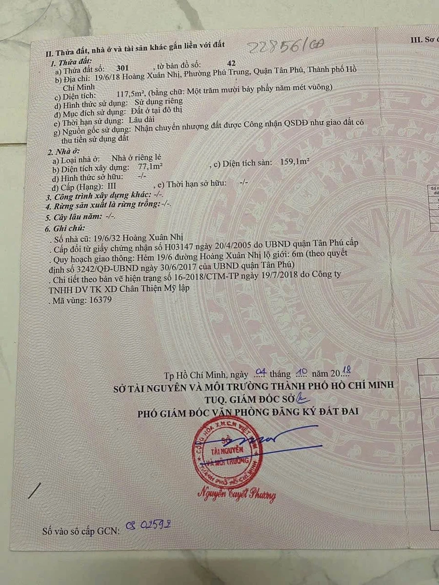 Bán nhà 6 phòng Hoàng Xuân Nhị, Tân Phú - 10,9 tỷ - Ảnh 1