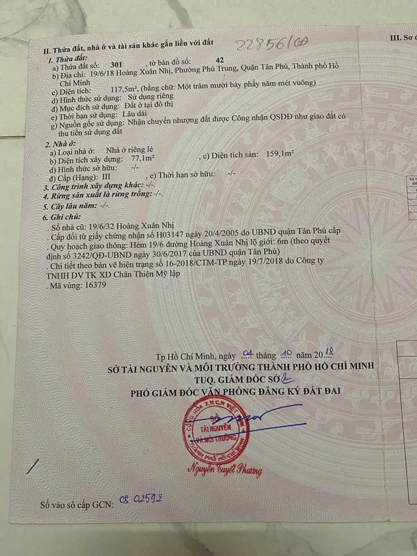 Bán nhà 6 phòng Hoàng Xuân Nhị, Tân Phú - 10,9 tỷ